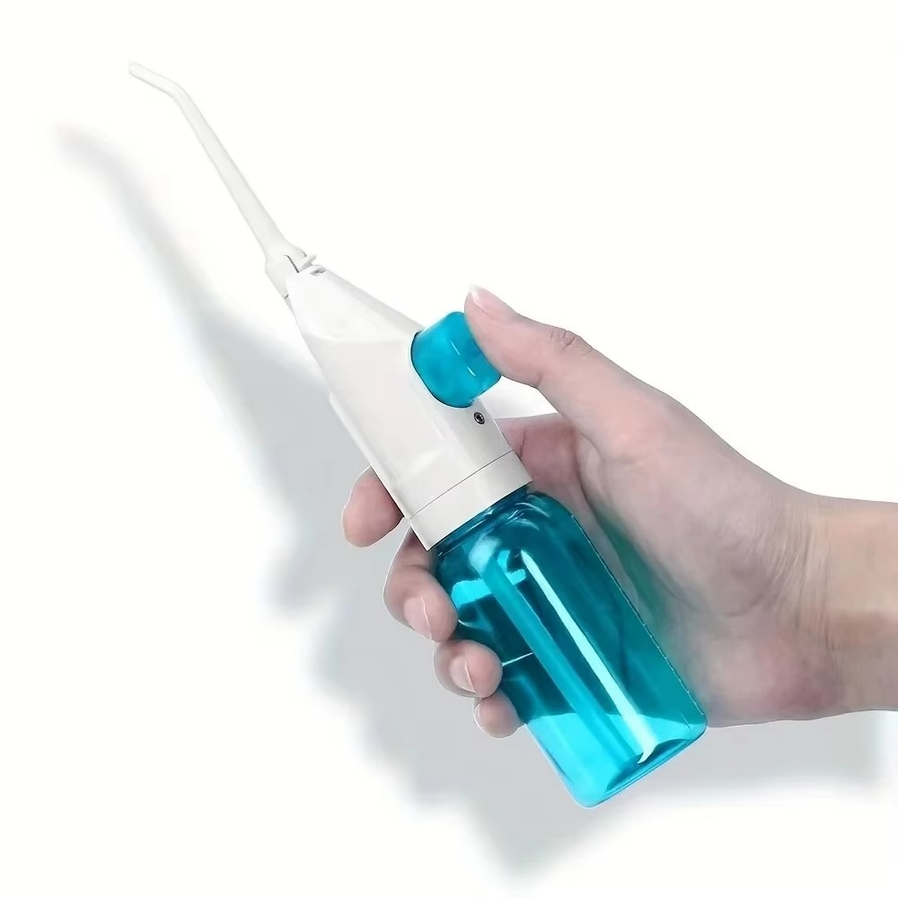 BowLift | Portable High Pressure Manual Water Flosser for Teeth Cleaning