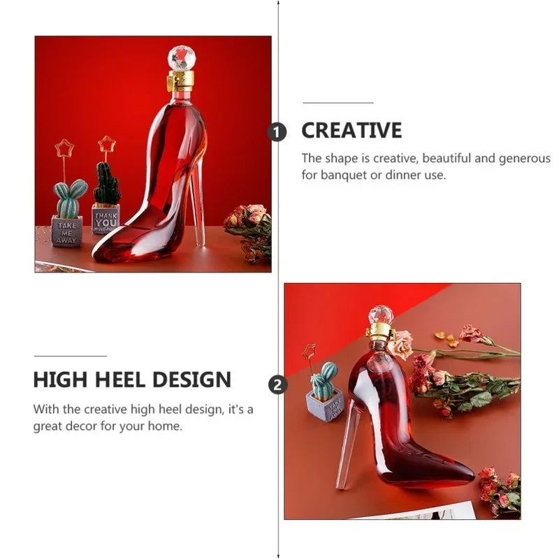 BowLift | High Heel Fancy Glass Wine Decanter