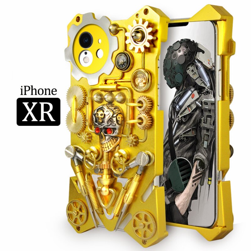 BowLift | Mechanic Skull Cyberpunk Style iPhone Case