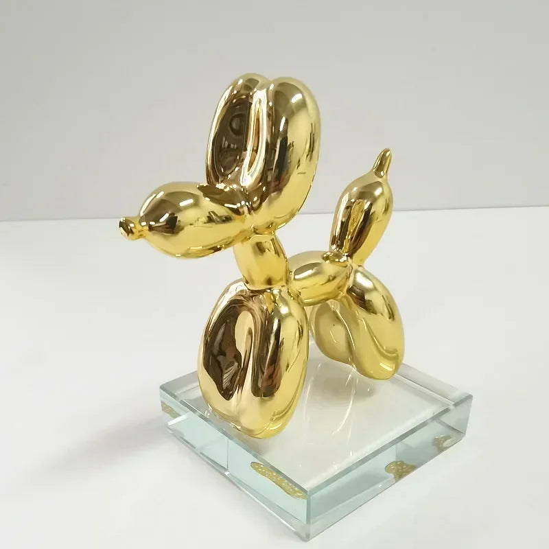 BowLift | Nordic Balloon Dog Sculpture Resin Animal Ornament Art Sculptures and Figures Craft Home Decoration Room Desktop Accessories