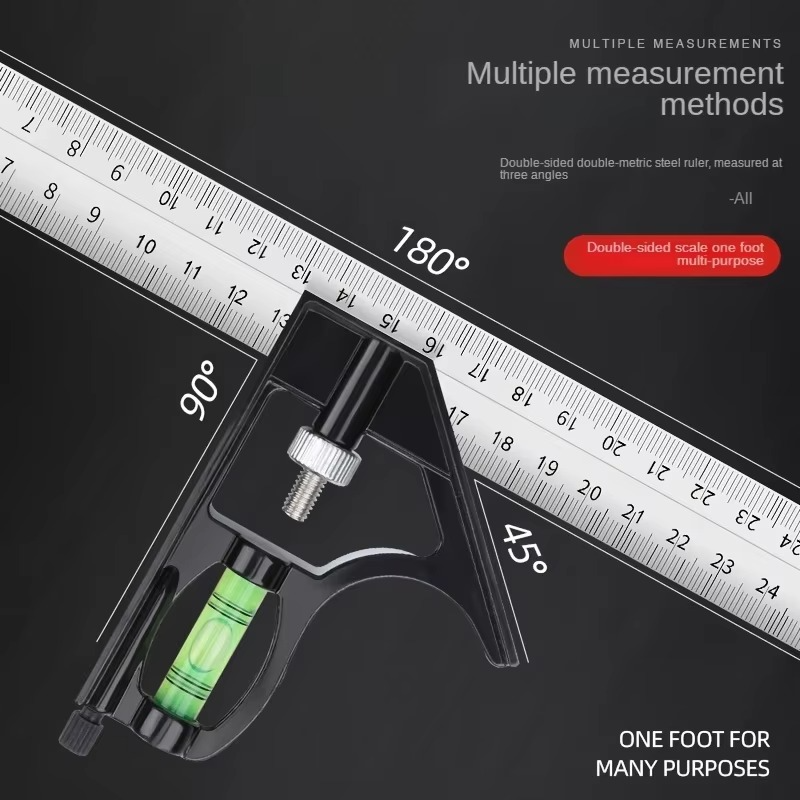 BowLift | 12-Inch Adjustable Stainless Steel Precision Angle Measuring Tool