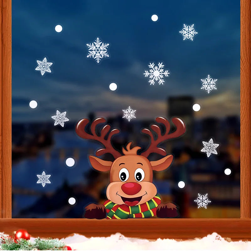 BowLift | Glimoria | Christmas Window Stickers 2025 | Santa Claus & Christmas Tree | Removable Window Stickers for Glass & Walls | Festive Decor for Christmas & New Year