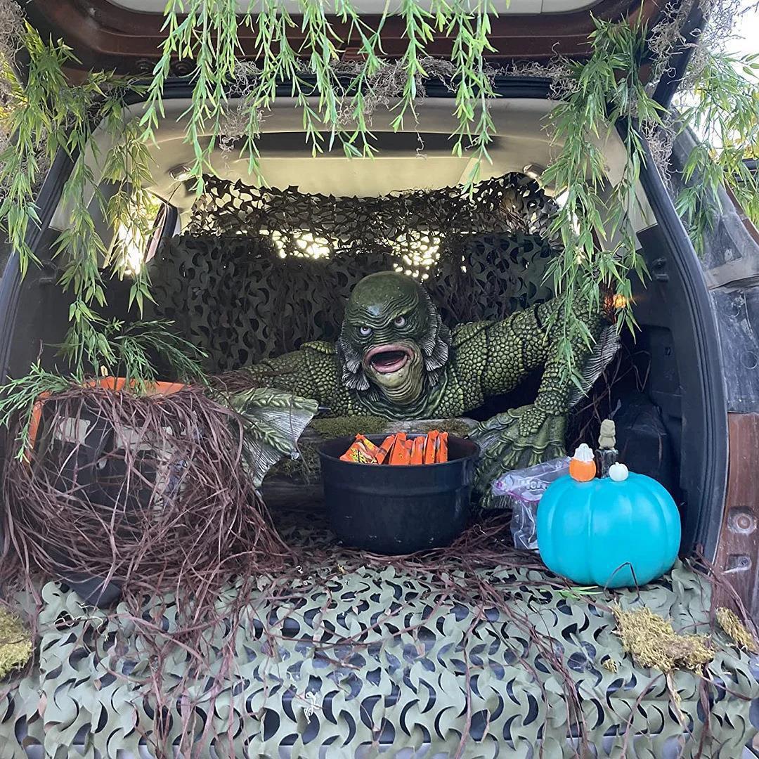 BowLift | Kreatur The Black Lagoon Grab sculptures Figure Garden building Outdoor ornaments Monster Statue Man Halloween Decoration