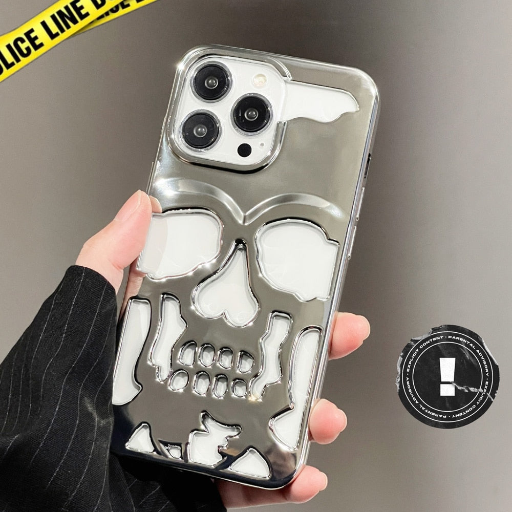 BowLift | Gothic Midnight Skull Phone Case