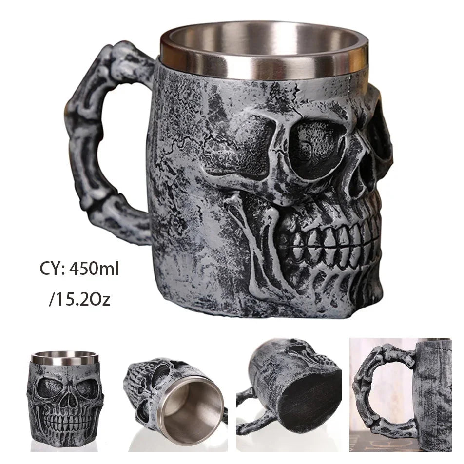 BowLift | Medieval Dragon Resin Stainless Steel Mug as Coffee Mug or Tea Mug