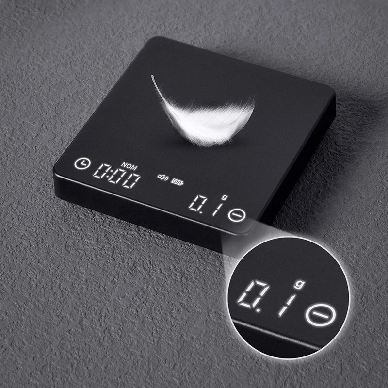 BowLift | SearchPean Tiny/Tiny2s Espresso Coffee Kitchen Scale, Mini Smart Timer, USB, 2 kg/0.1 g/oz/ml, free shipping, gift for man and woman