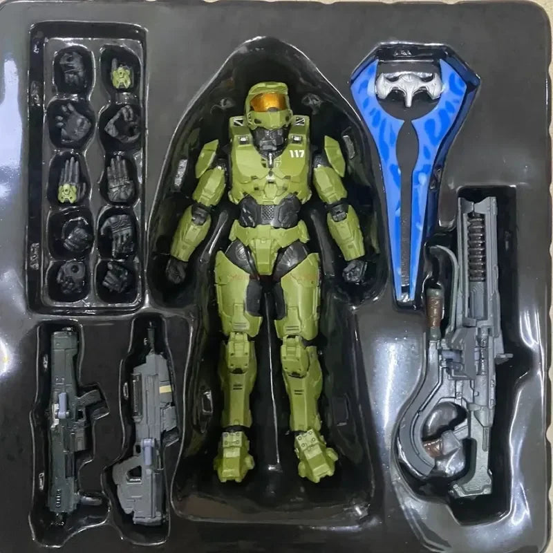 BowLift | 18cm Halo Infinite Master Chief Mjolnir Mk Vi 1/12 scale 17.5cm 6" action figure Re:edit Gen.3 117 Ko's 1000 model dolls toys