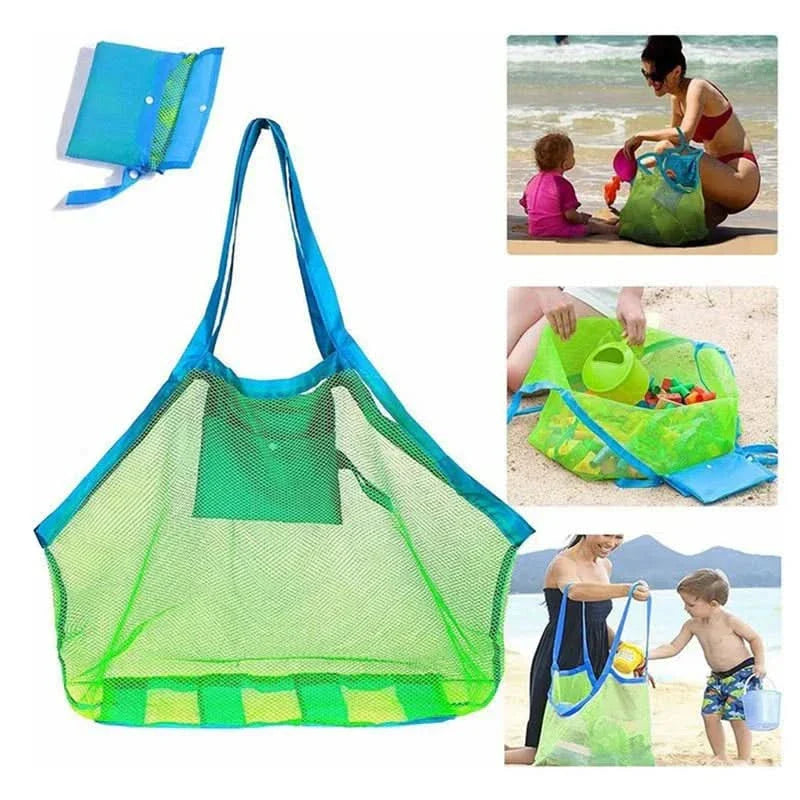 BowLift | PORTABLE MESH BAG FOR KIDS – Breathable beach bag for toys, towels & travel