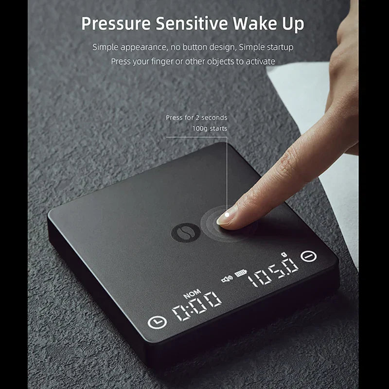 BowLift | SearchPean Tiny/Tiny2s Espresso Coffee Kitchen Scale, Mini Smart Timer, USB, 2 kg/0.1 g/oz/ml, free shipping, gift for man and woman