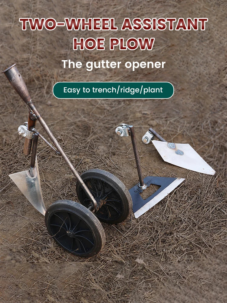 BowLift | GravoHack Duo Hand Hoe | Forged Manganese Steel | For Weeding & Loosening | Suitable for Wooden Handles