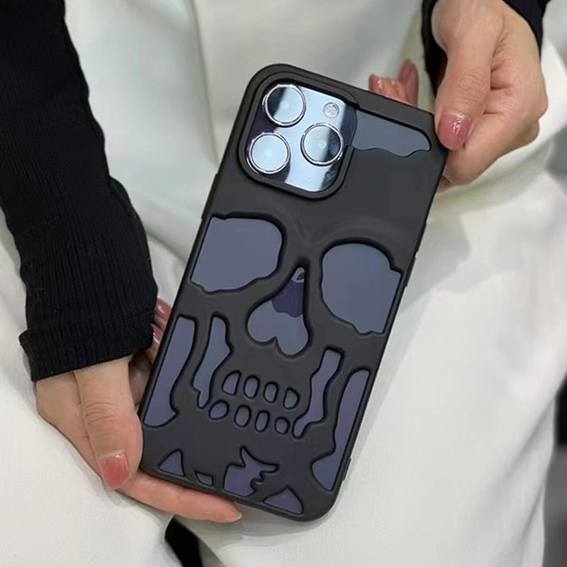 BowLift | Gothic Midnight Skull Phone Case