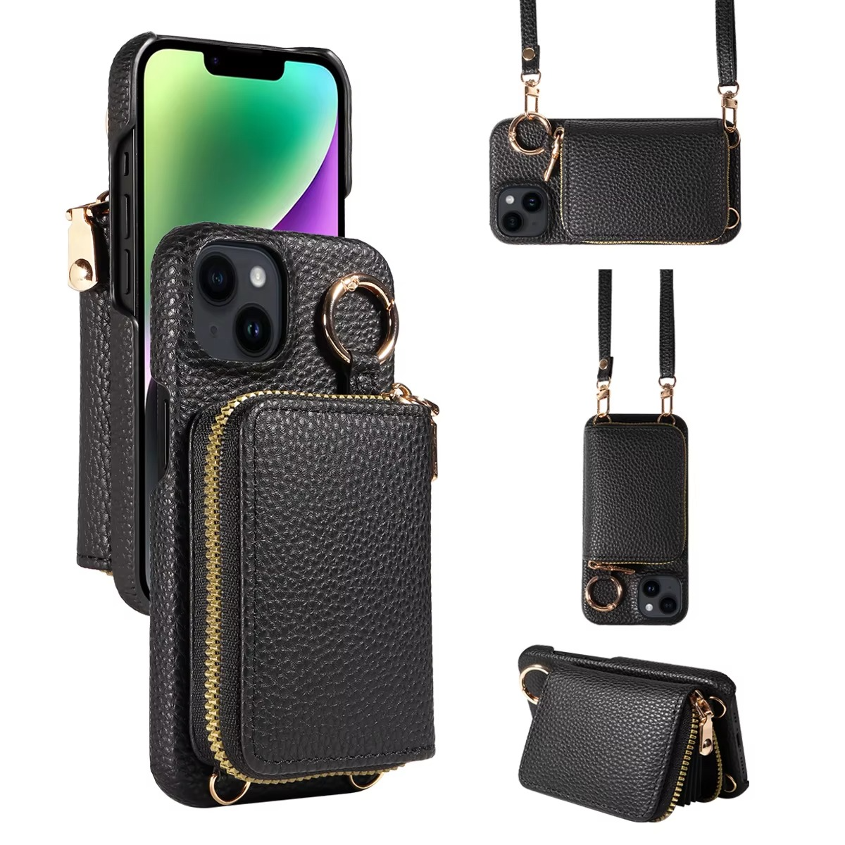 BowLift | Premium Leather Multi-Function iPhone Case with Anti-Degaussing Protection