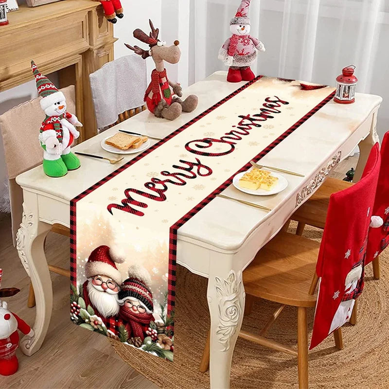 BowLift | FestiLoom Christmas Table Runner | "Merry Christmas" Design | 100% Polyester | Festive Decor for Christmas & New Year 2025/2026