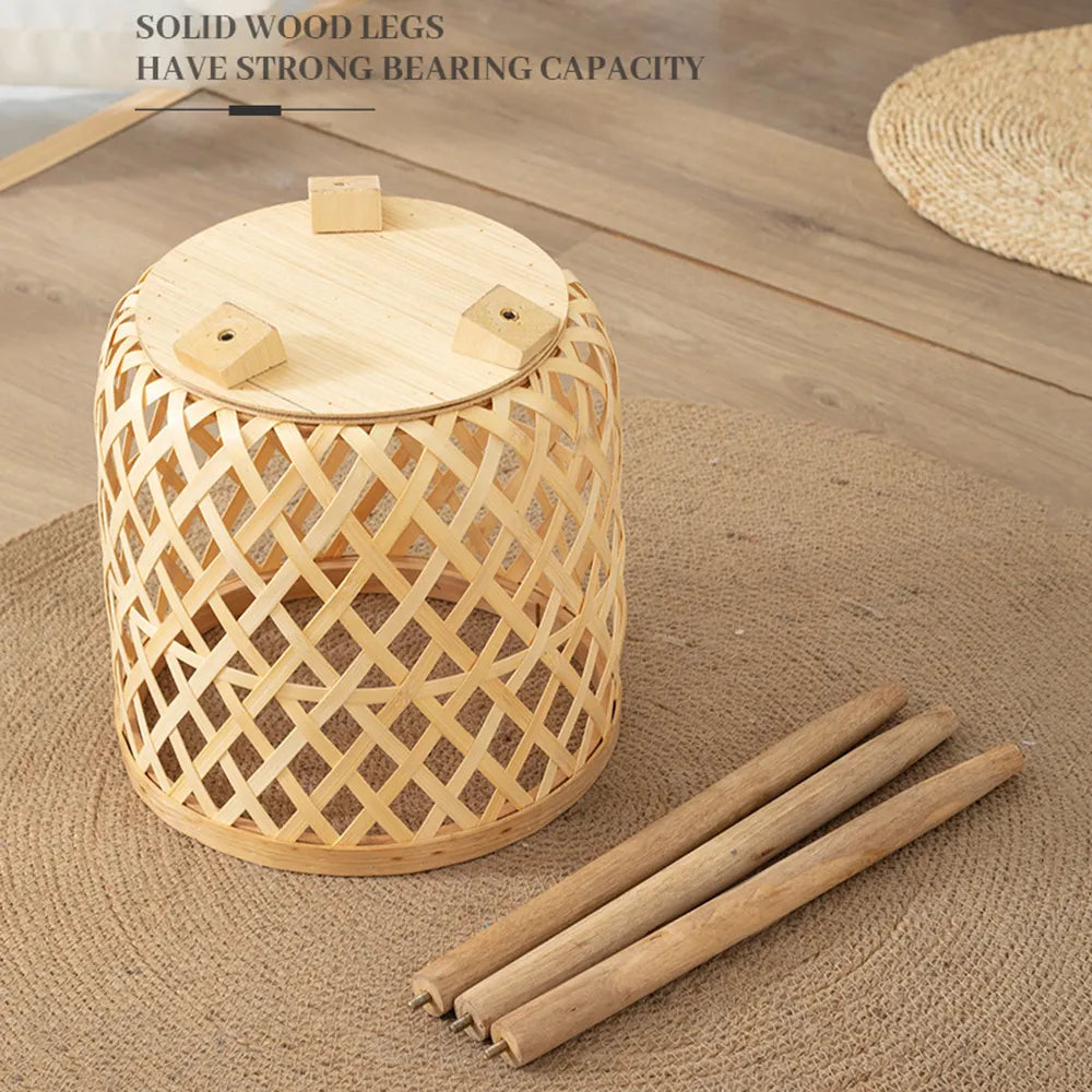 BowLift | Handcrafted Bamboo Woven Flower Pot with Stand Plant Flower Display Storage Stand DIY Storage Children's Plant Pots Home Decor