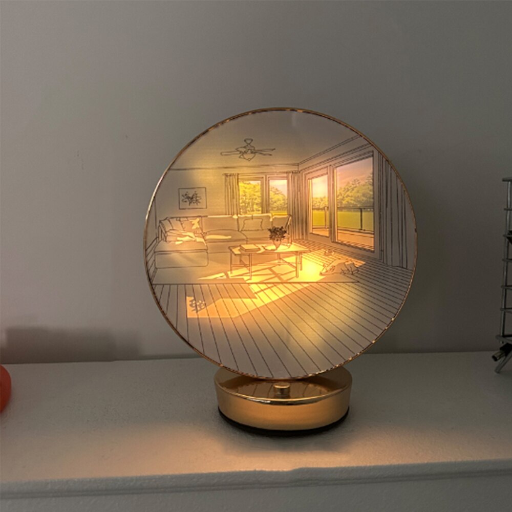 BowLift | Creative Artistic Orb Painting Table Lamp