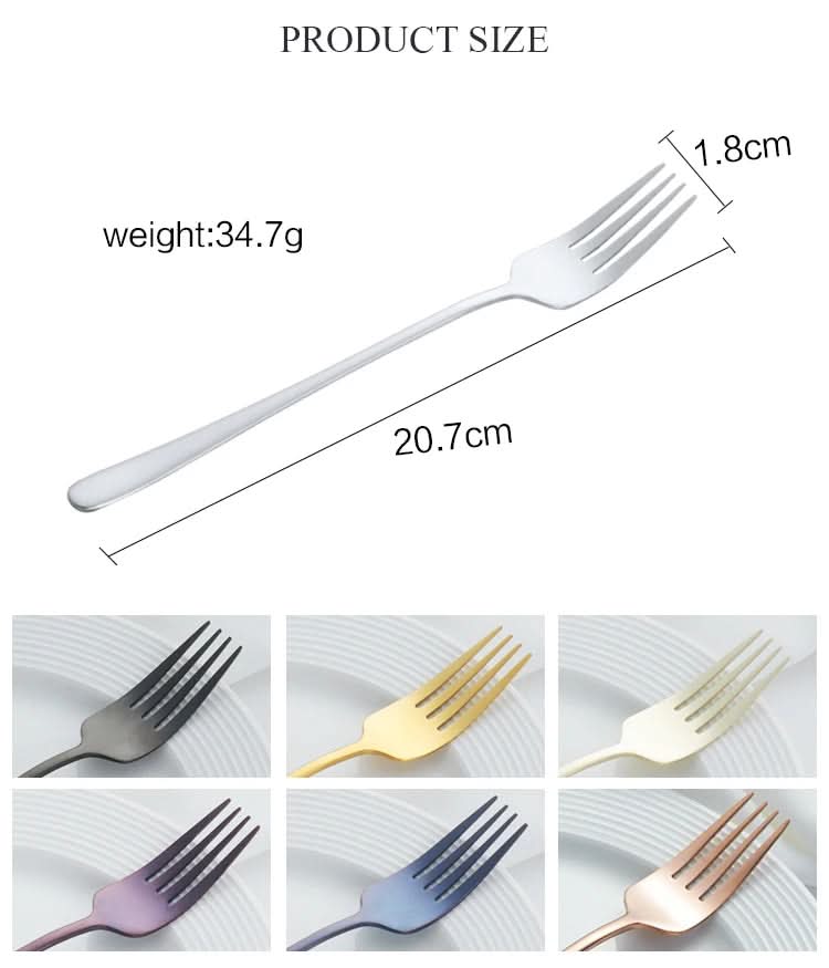 BowLift | Luxury table fork with durable plating shine