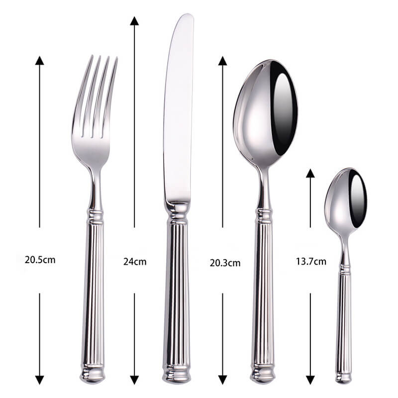 BowLift | Simple Striped Cutlery 4 Piece Set