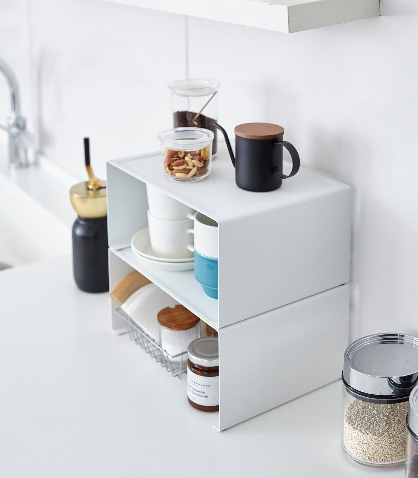 BowLift | Stackable Kitchen Shelf - Two Sizes - Steel