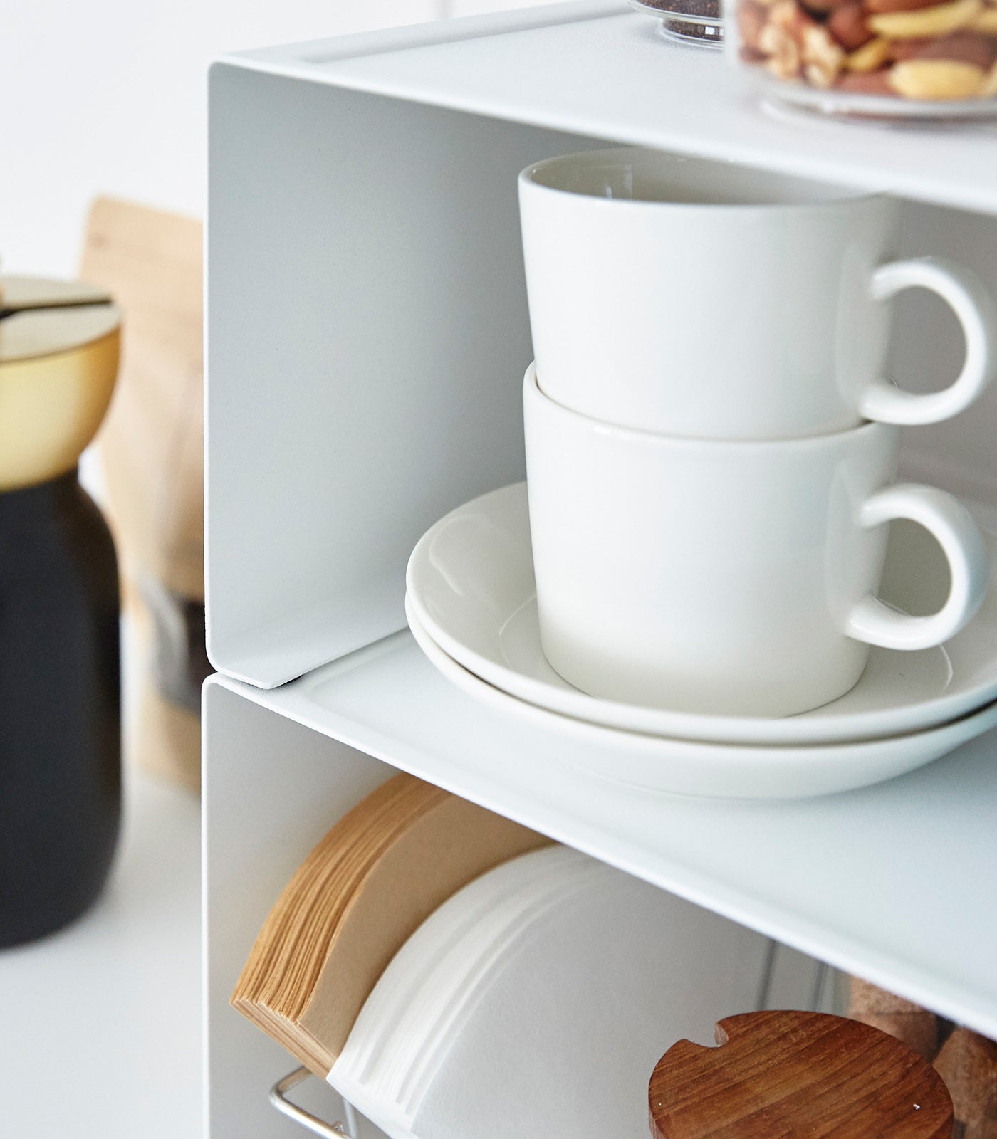 BowLift | Stackable Kitchen Shelf - Two Sizes - Steel