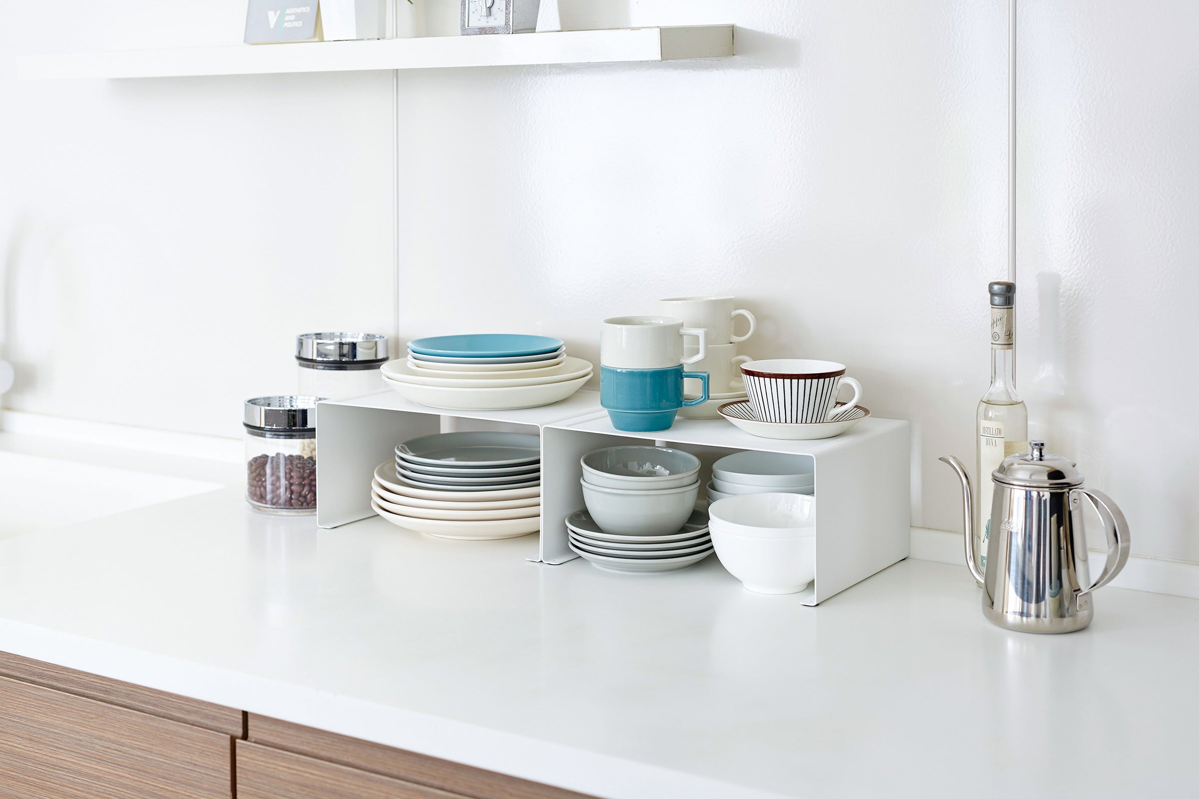 BowLift | Stackable Kitchen Shelf - Two Sizes - Steel