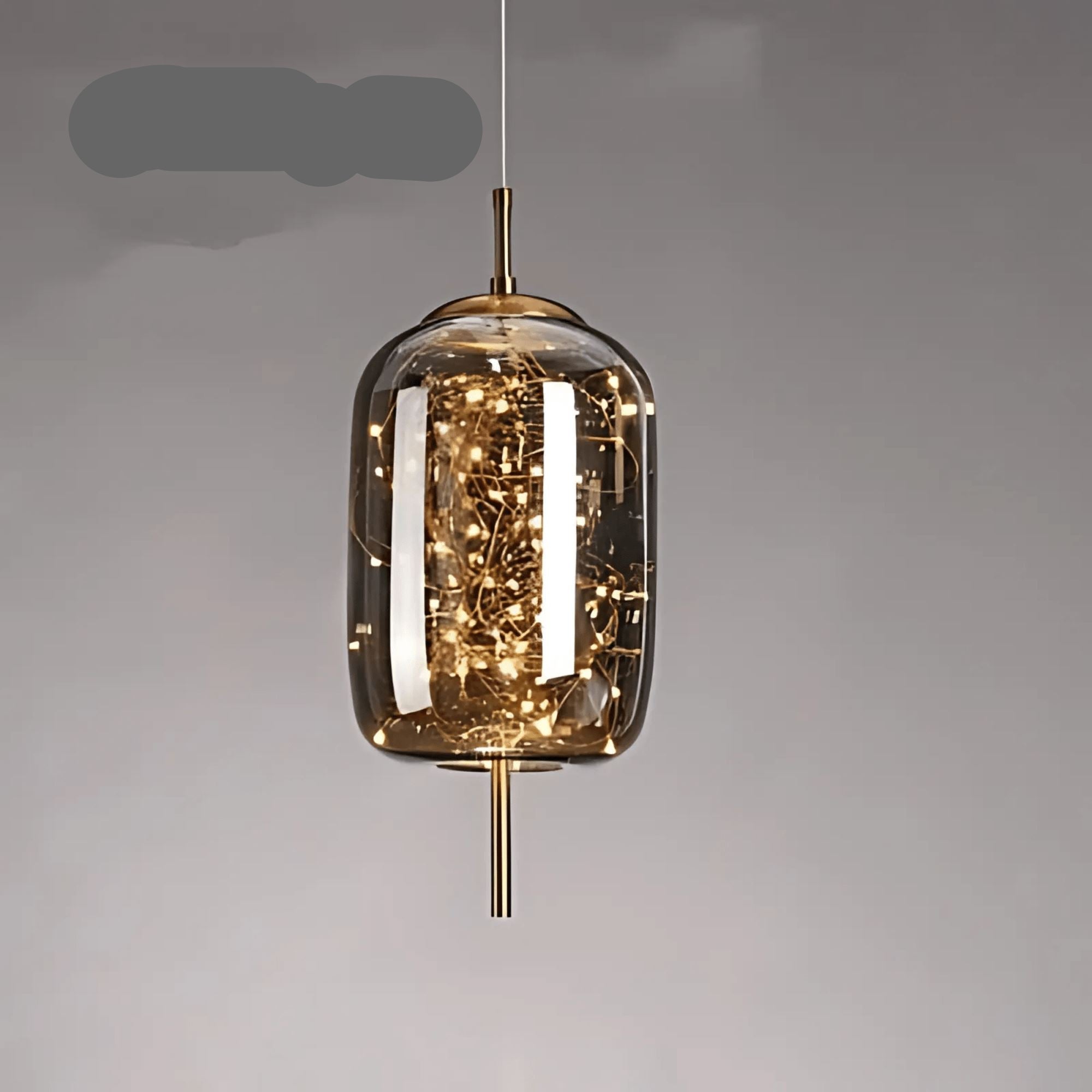 BowLift | Elegant Hanging Lamp with Glass Shade and Fairy Motif