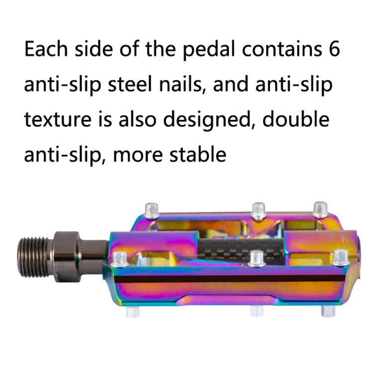 BowLift | 1 Pair PROMEND Three Peilin Bearings Aluminum Alloy CNC Bicycle Colorful Pedals PD-M86CY