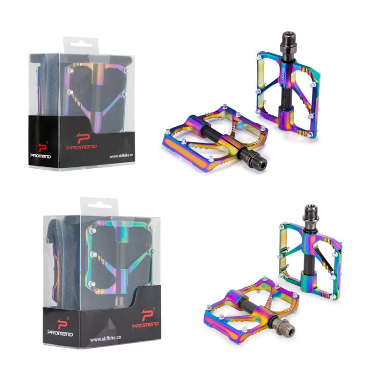 BowLift | 1 Pair PROMEND Three Peilin Bearings Aluminum Alloy CNC Bicycle Colorful Pedals PD-M86CY