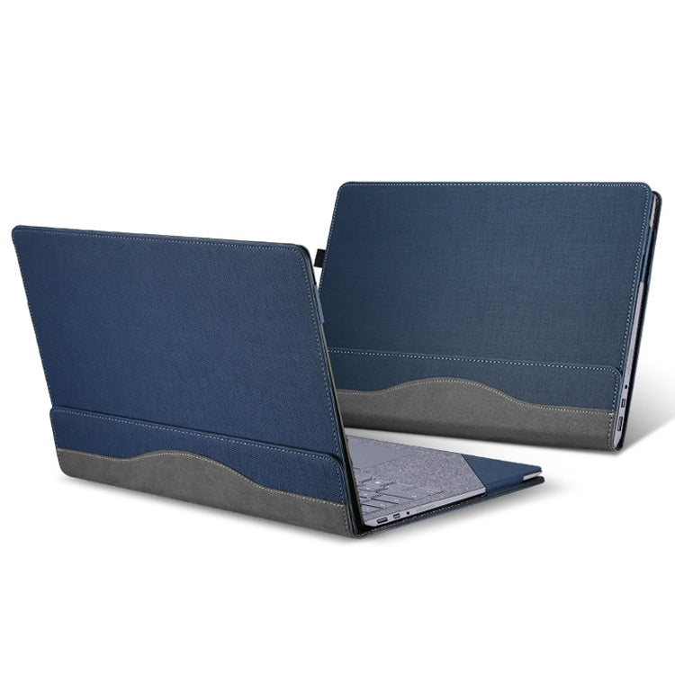 BowLift | 13.5 Inch Multifunctional PU Leather Laptop Case for Microsoft Surface Laptop 1/2/3/4 (Blue)