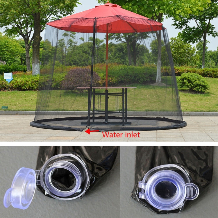 BowLift | HY-0205 300 x 230 cm Outdoor Sun Umbrella Anti-Mosquito Net Cover, Dimensions: Folding Tents (Black)