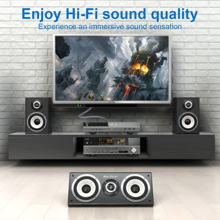 BowLift | 10m Pure Copper RCA Coaxial HIFI Digital Audio Cable SPDIF Subwoofer Speaker Cable (Silver Gray)