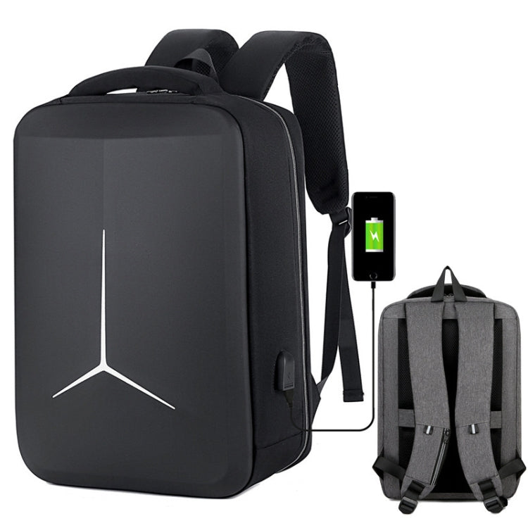 BowLift | 15 Inch Multifunctional Waterproof Business Sports Laptop Backpack with USB Port (Black)