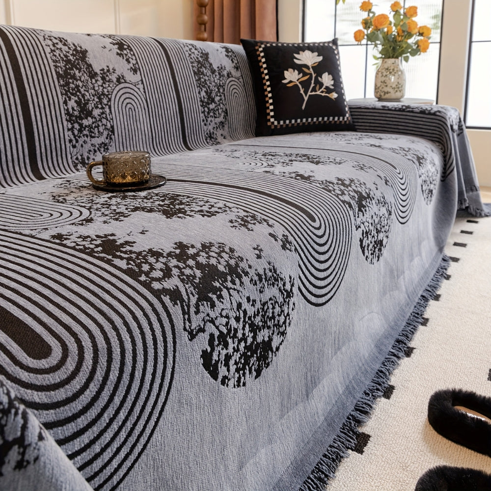 BowLift | Mosaic Lines Pattern Sofa Cover