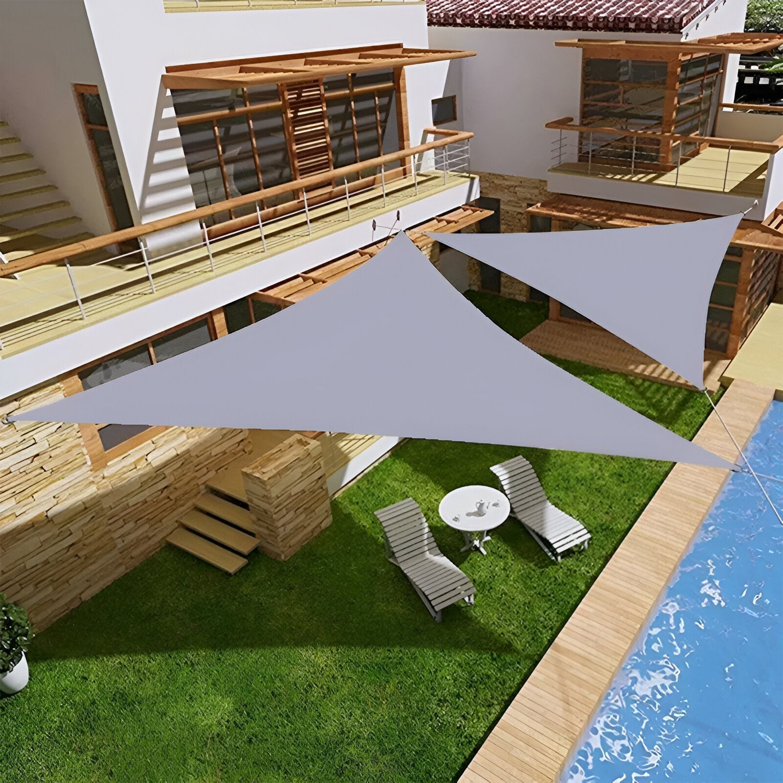 BowLift | TriBlocker Sun Sail – Premium Sun Protection, Waterproof Triangle Sail