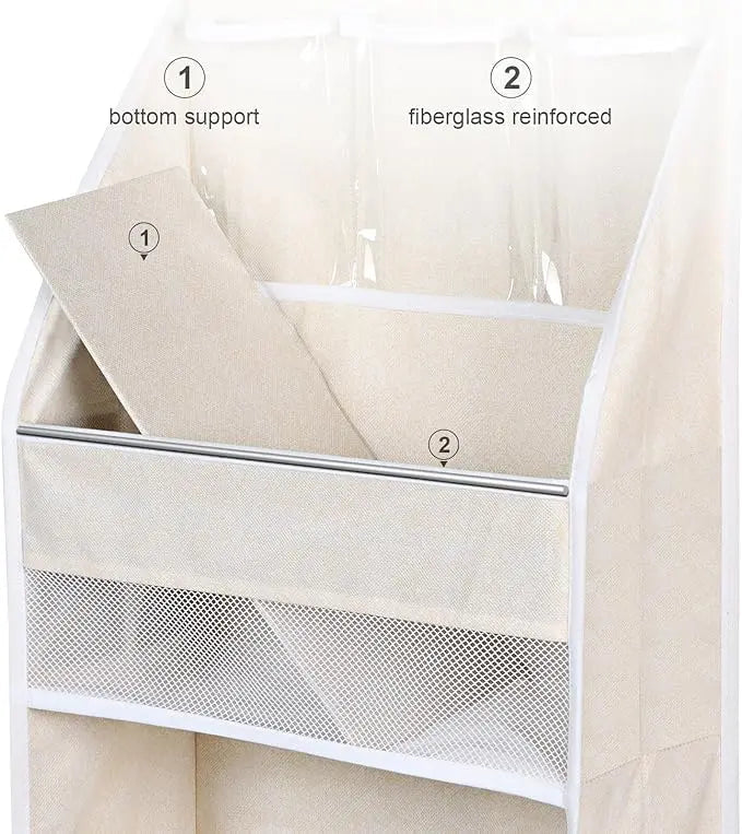 BowLift | Door Hanging Organizer with Mesh Compartments – 5-Tier Storage System