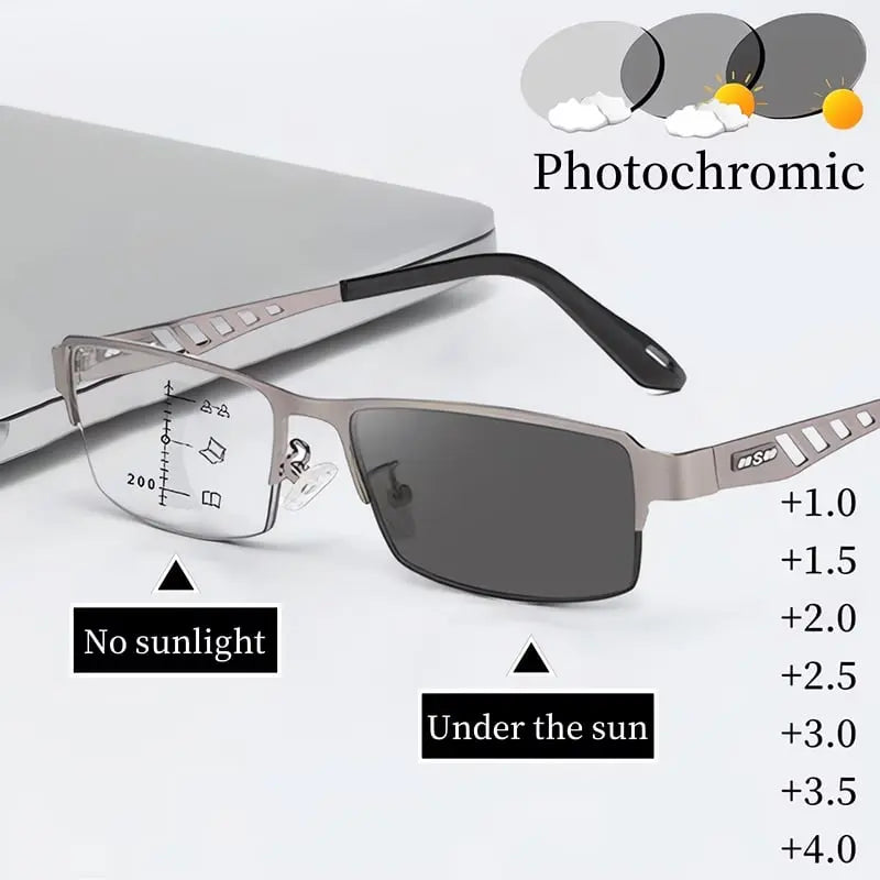BowLift | Ultra-light multifocal self-tinting reading glasses