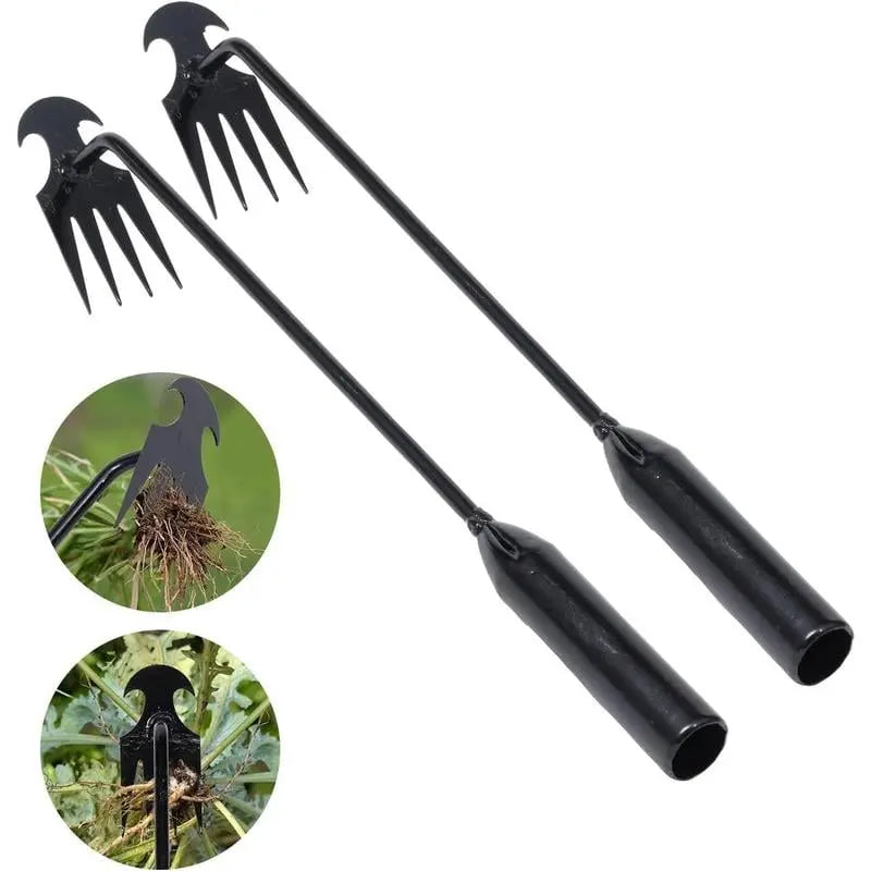 BowLift | Weed removal tool with 4 prongs – Garden hoe tool