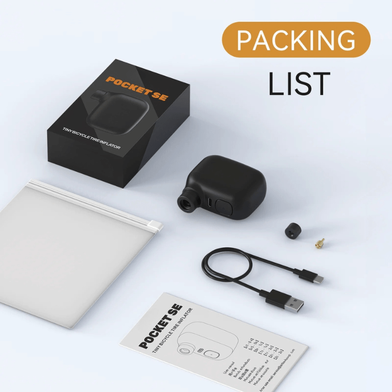 BowLift | Portable bike pump with 100 PSI & USB-C