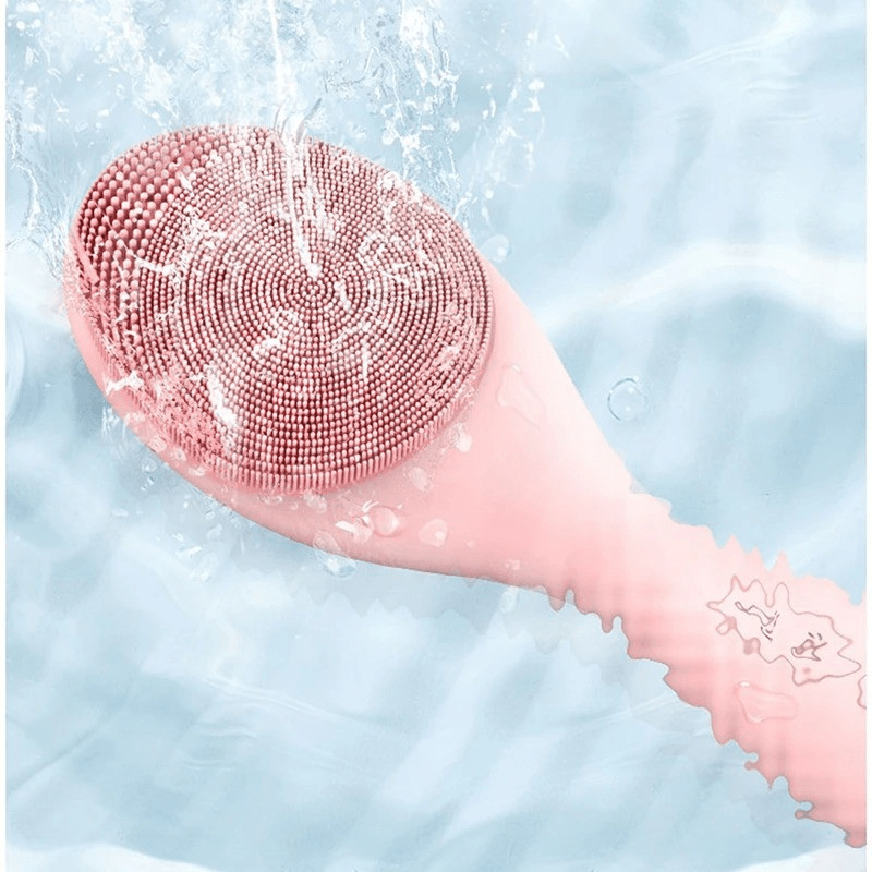 BowLift | Electric facial cleanser with LED light & 42 °C heat technology | Silicone skincare device with sound vibration