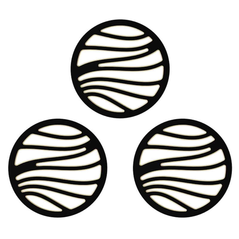 BowLift | Heat-Resistant Silicone Trivet Coasters – Set of 6