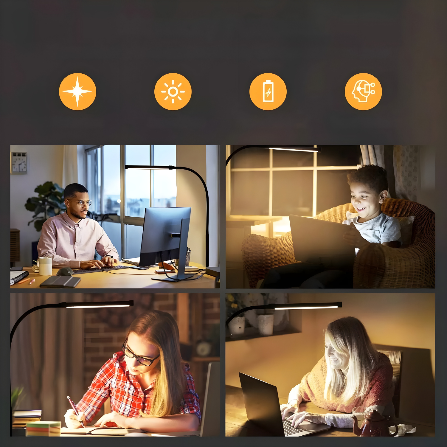 BowLift | Lumière Bubble Effect Night Light – USB Powered Girl Ornament Table Lamp for a Cosy Home