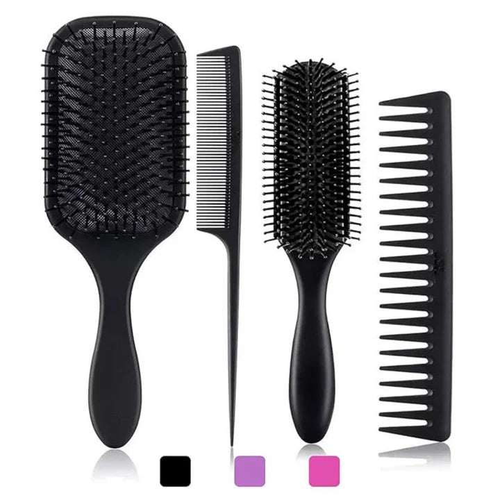 BowLift | 4-piece detangling hairbrush set