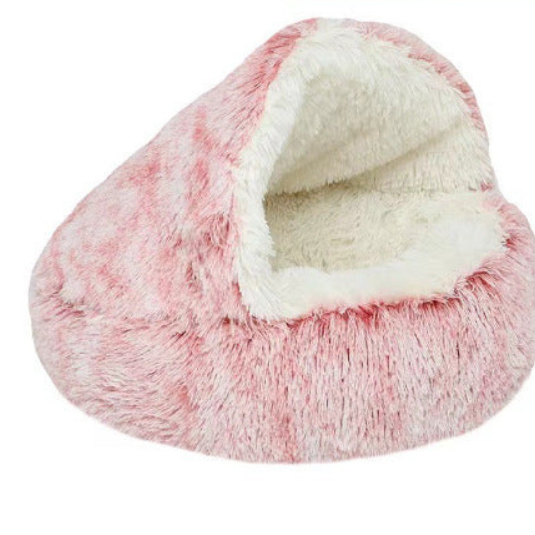 2-in-1 Cat Cuddle Cave Bowlift