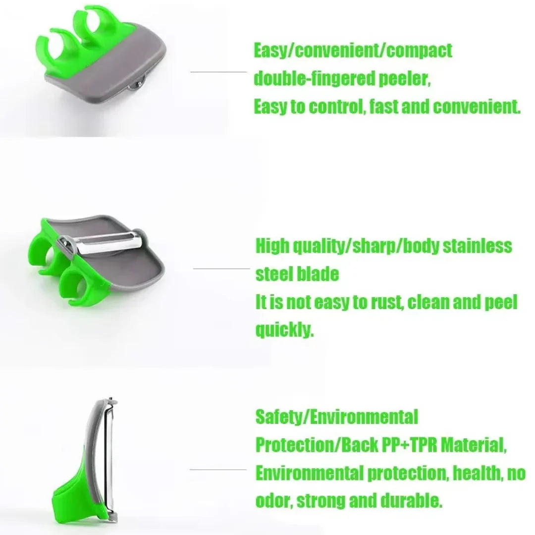 BowLift | 4-piece finger vegetable peeler set