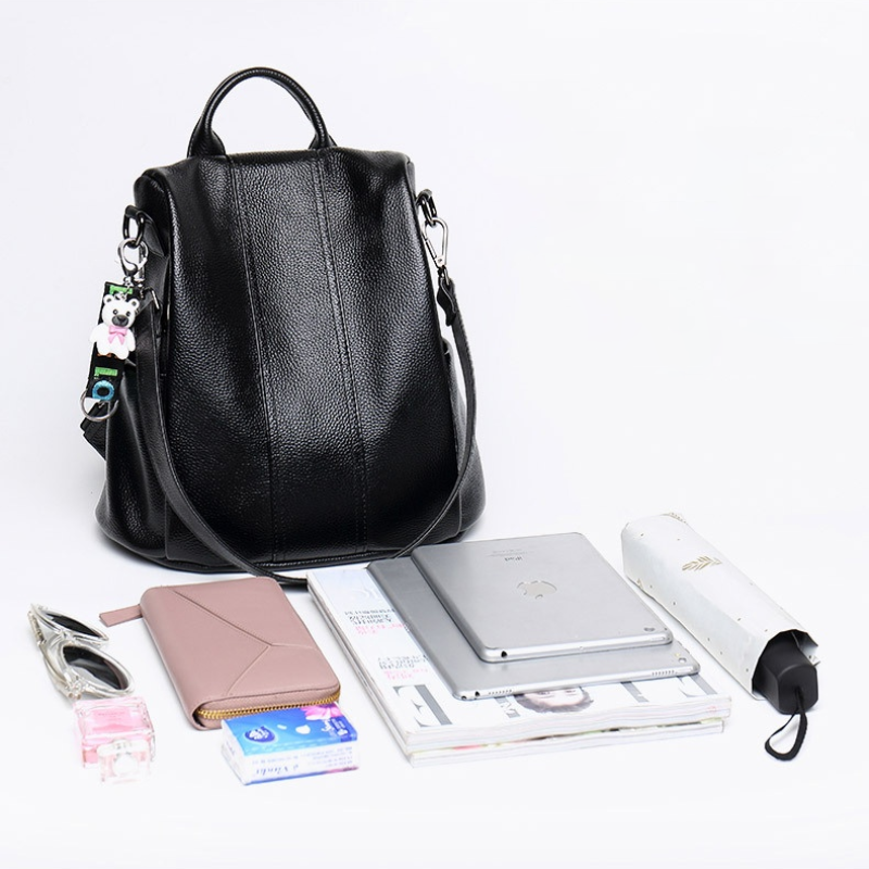 BowLift | Theft-resistant leather backpack