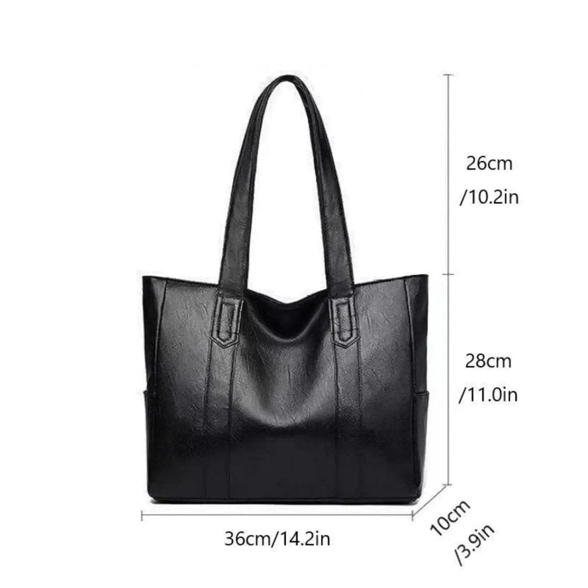 BowLift | Elegant leather shoulder bag with retro touch and smooth surface