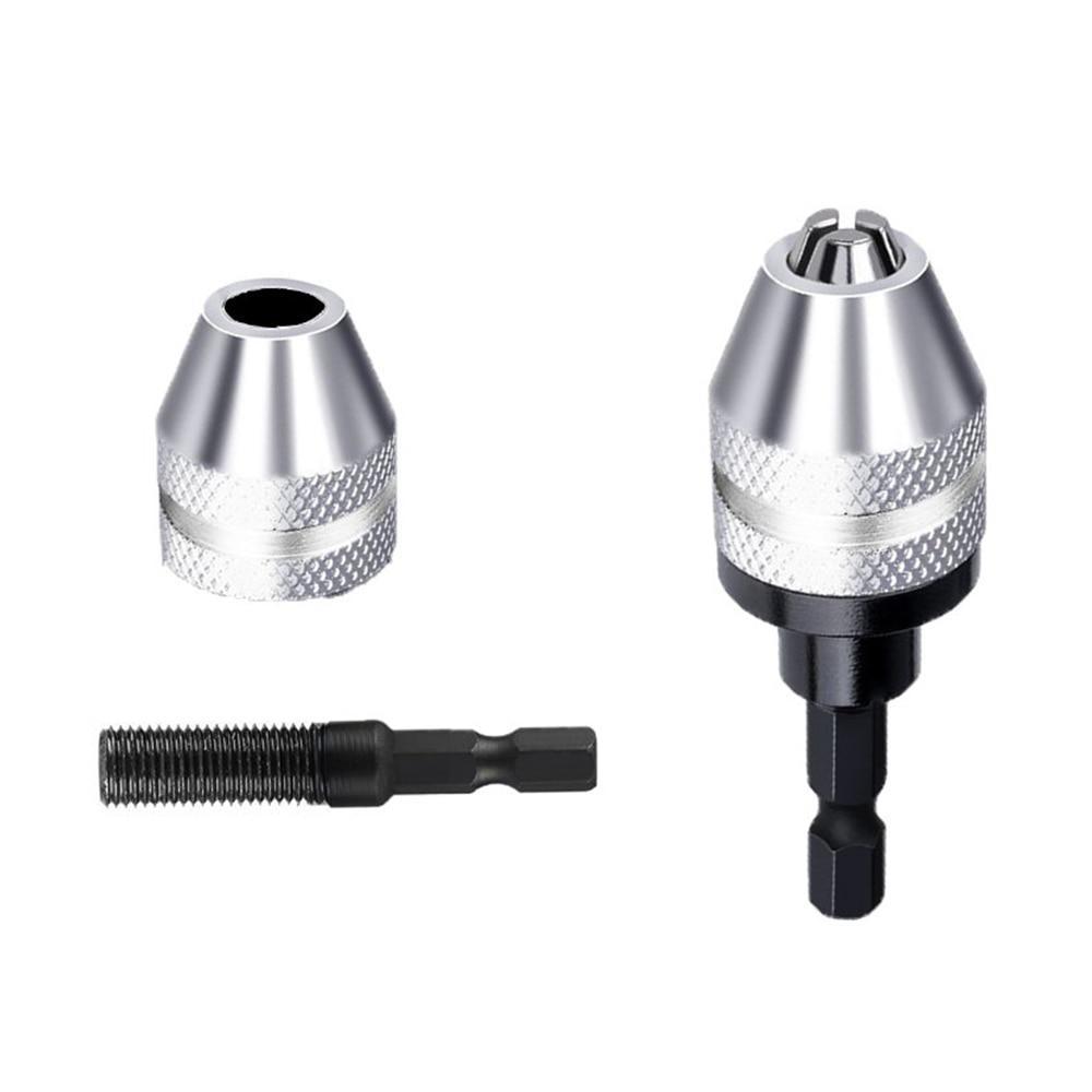 BowLift | Icool Keyless Drill Chuck 0.3 3.6mm Conversion Tool 1/4" Hex Shank Quick Change Adapter Chuck for Electric Drill