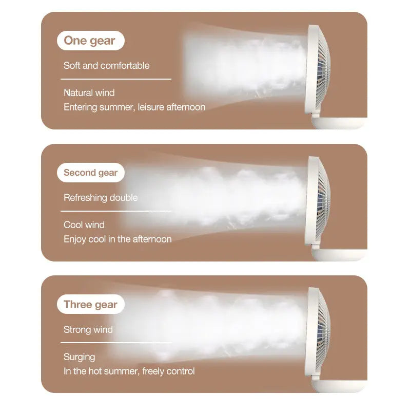 BowLift | 2-in-1 Fan for Wall & Table – Quiet, Space-saving & Powerful