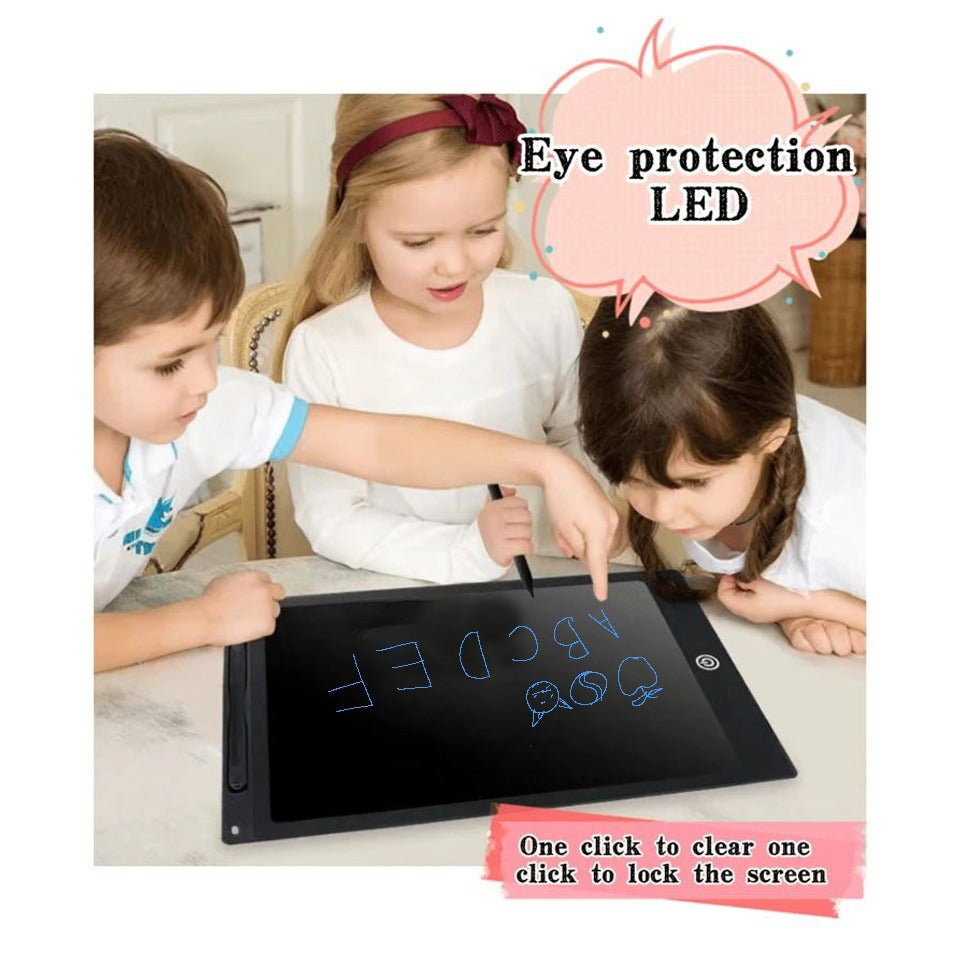 BowLift | 12-inch LCD writing tablet - erasable doodle board for kids, reusable learning notebook