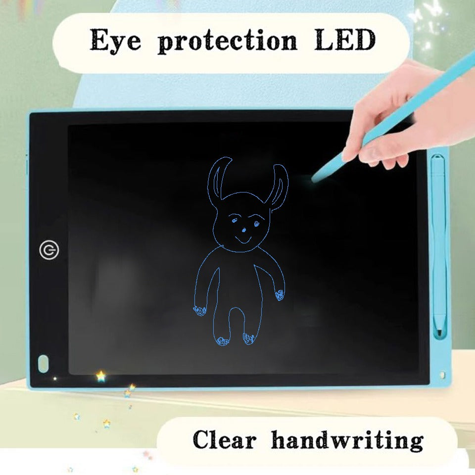 BowLift | 12-inch LCD writing tablet - erasable doodle board for kids, reusable learning notebook
