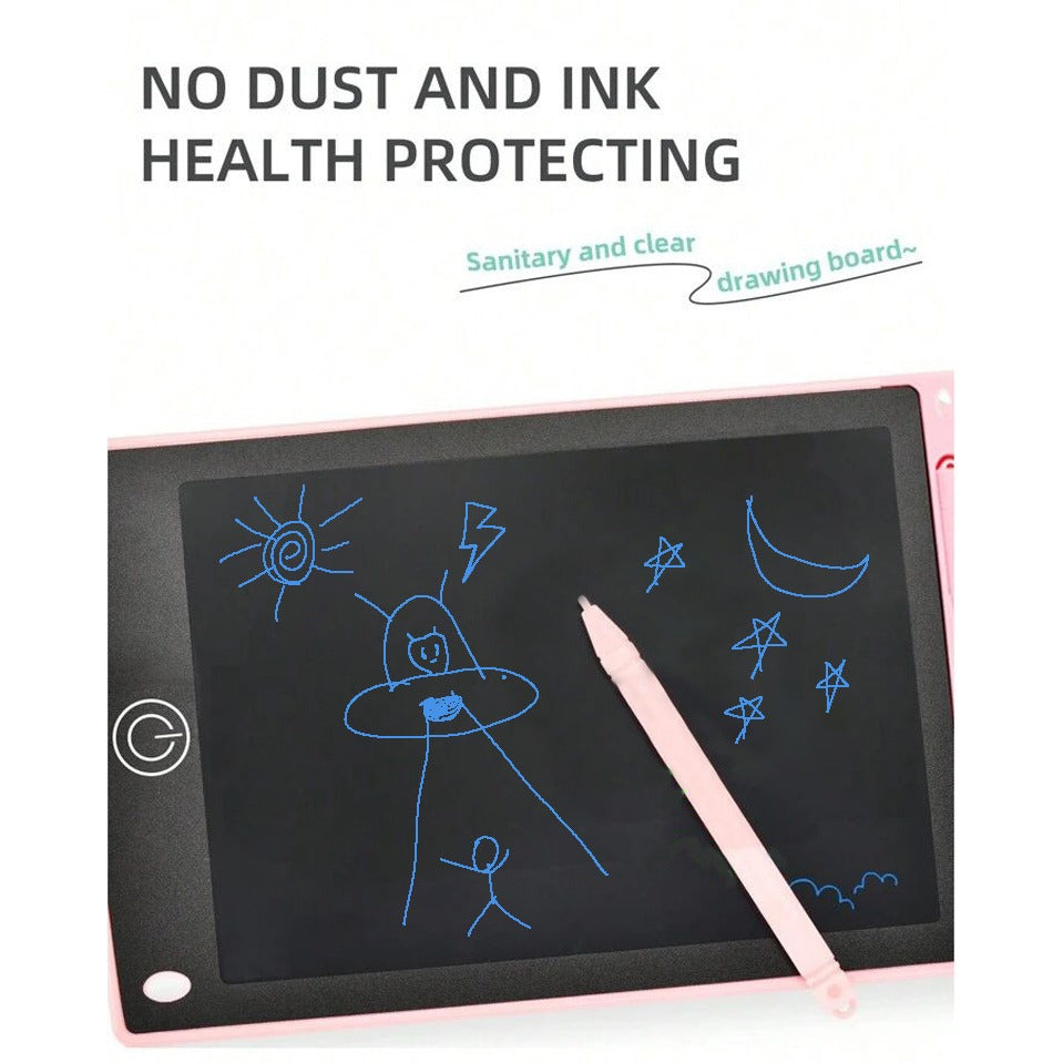 BowLift | 12-inch LCD writing tablet - erasable doodle board for kids, reusable learning notebook